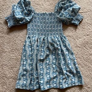 Hillhouse Blue and White Athena Dress